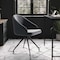 Martha Stewart Sora Upholstered Stationary Office Chair in Gray/Oil Rubbed Bronze CH-222119-GY-BK-MS - alternate 9